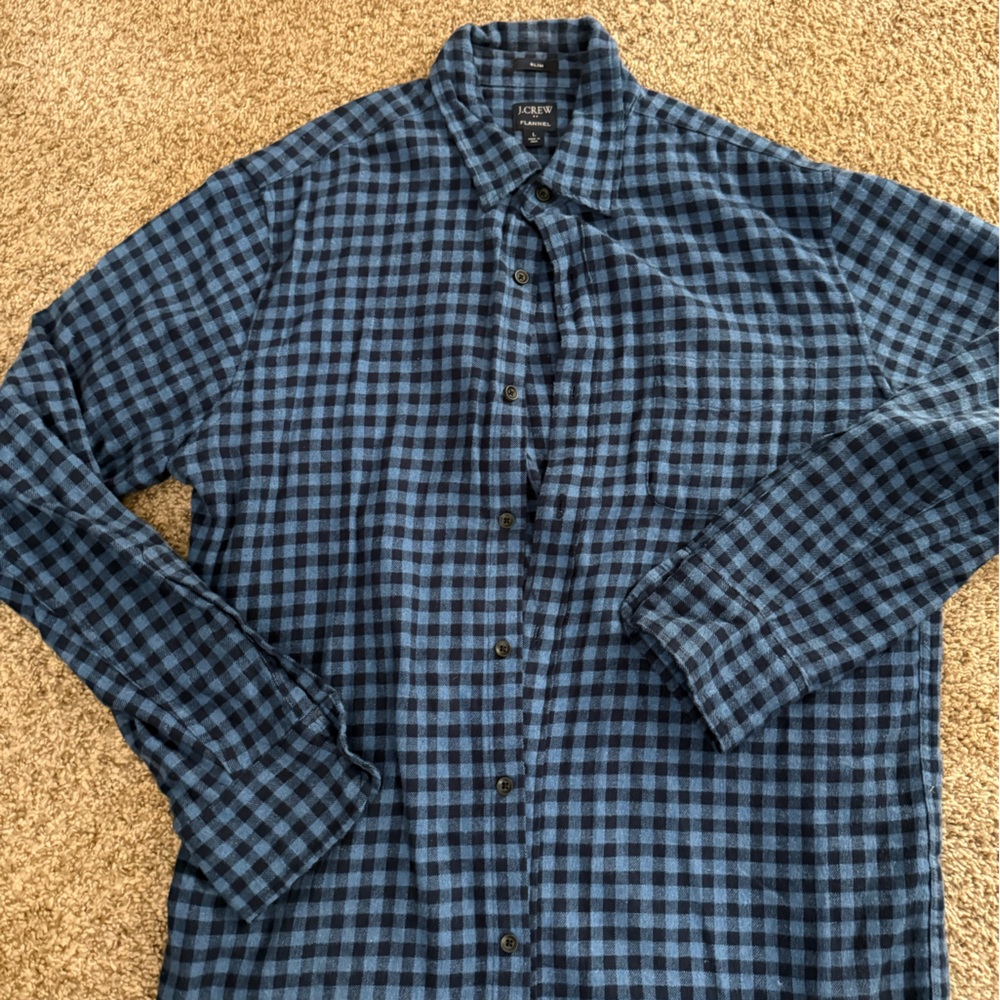 J Crew men’s flannel